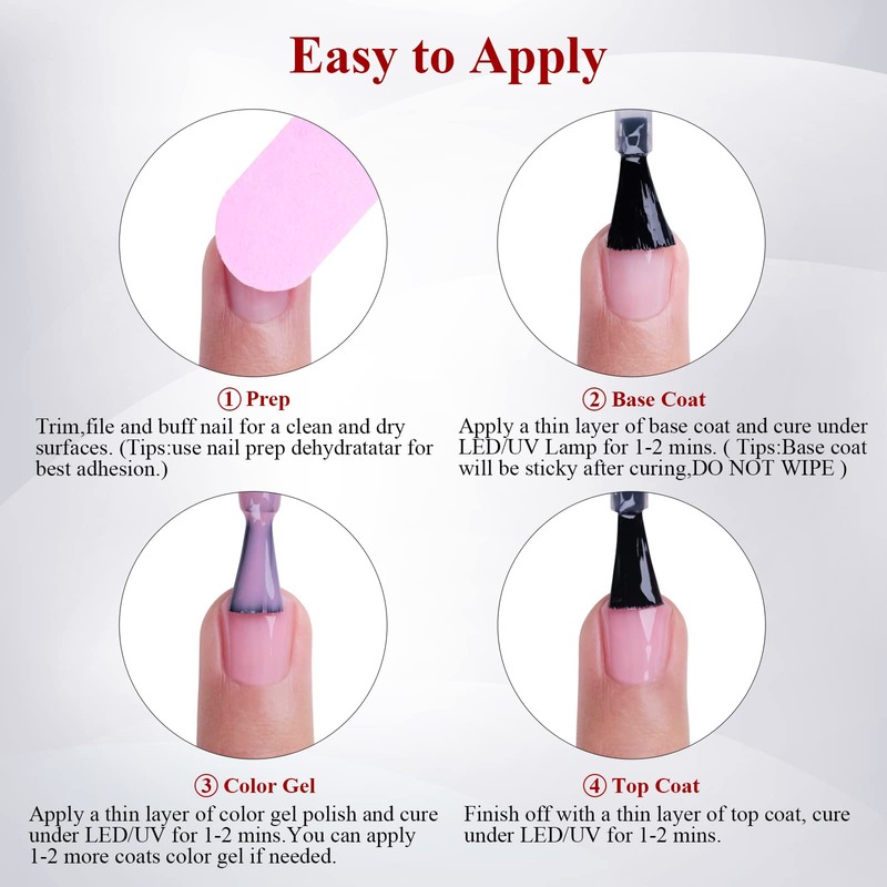 Ozzeal Gel Polish, 0.5 Fl Oz Light Pink Nail Gel