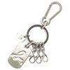agnes b ZH12B-01 Men's Key Chain, Silver