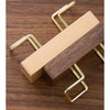 Lunache ショップカードスタンド 名刺スタンド カードホルダー 大理石 木製 受付 サロン 応接室 店舗