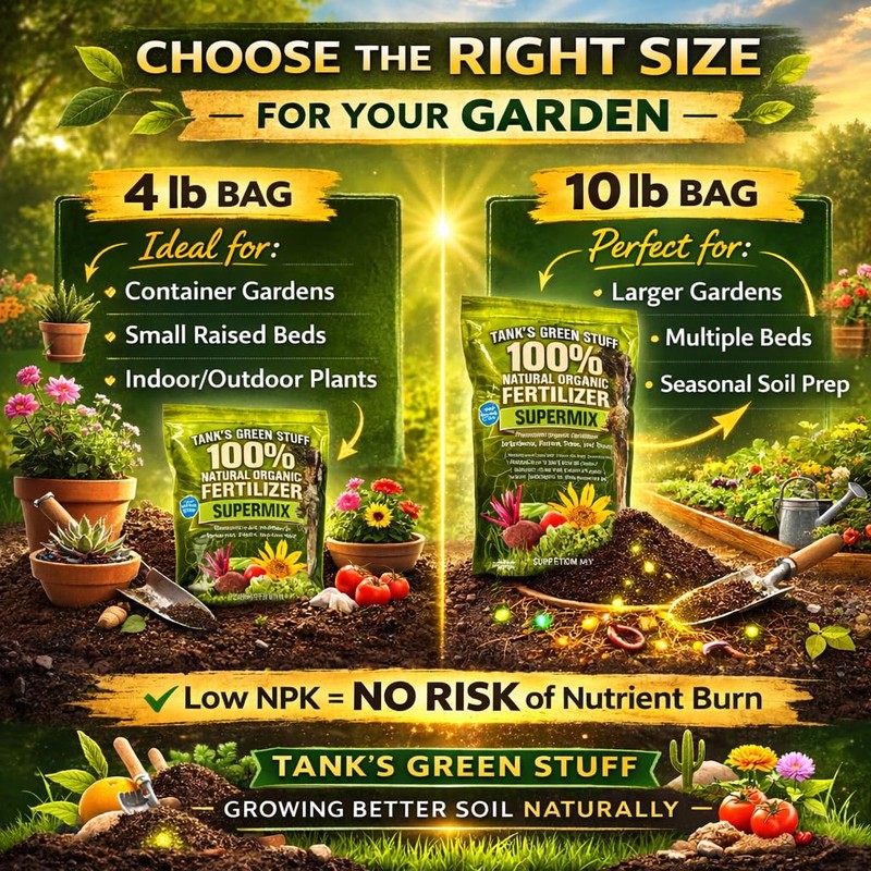 Tank's Green Stuff 100% Organic SuperMix Fertilizer 10 lb