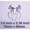DIGIART INTERNATIONAL SPIDER CAR EMBLEMS 3D ZINC ALLOY METAL CHROME