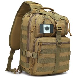 ATBP Tactical Sling Backpack Bag Military Shoulder Bag Pack for Men EDC Molle Crossbody Bag 15L