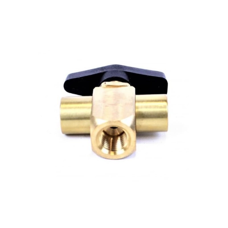 Hendrickson Vs-22535 - Surelok 3-Way Ball Valve - Manual, 1/4"