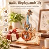 Wooden Cello 3D Puzzle Music Box for DIY Building –