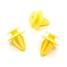 VVO Fasteners- Yellow Plastic Tailgate Lining Clips & Boot Lid Lining Clips for Land Rover Range Rover, (Pack of 10)