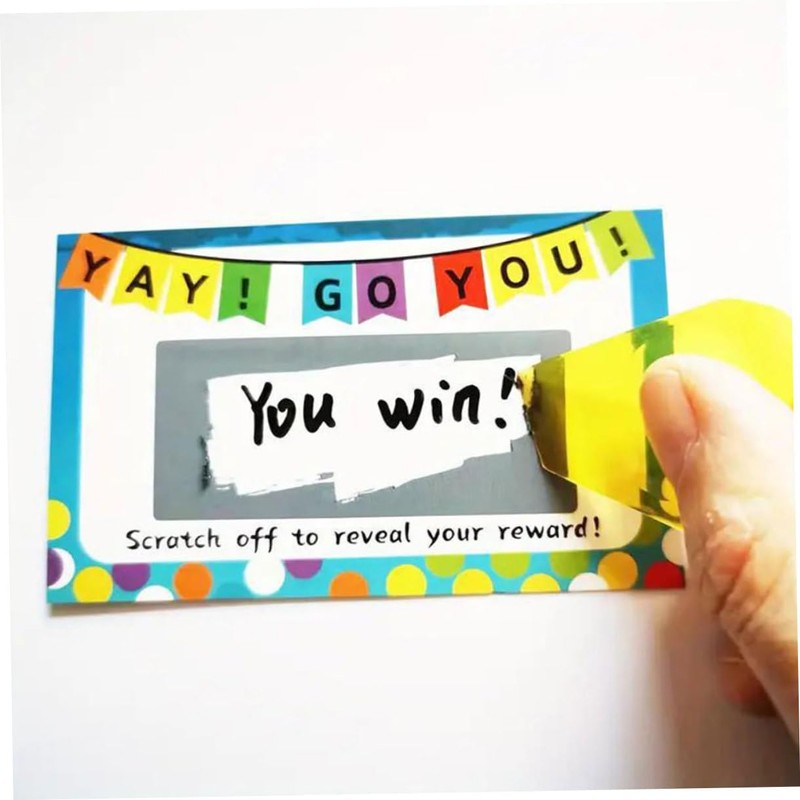 DOITOOL 50sheets DIY Scratch Off Cards for Party Surprises Create