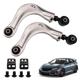 BP67476 2Pcs Alignment Rear Camber Kit with Aluminium Adjustable Camber Arms Fit for 2016-2021 Honda Civic,2018-2022 Honda Accord,2016-2021 Honda CR-V,2019-2020 Honda Insight, All New Adjustable Kit