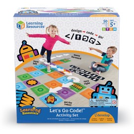 Learning Resources Let's Go Code! Activity Set, 50 Pieces, Ages 5+