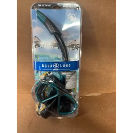 Aqua Lung Sport Adult Hawkeye Pro Series Silicone Snorkeling Set New