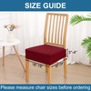 Smiry Waterproof Seat Covers for Dining Room Chairs Set of