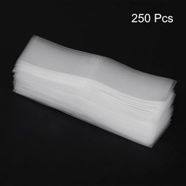 PATIKIL 250pcs 105x30mm Perforated Shrink Bands, PVC Heat Shrink Wrap Bands Compatible Cap Diameter 62-65mm for Jar Cans, Clear
