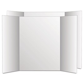Royal Brites Project Board Tri-Fold White/White, 1 Ply, 20 x 28 Inches, 12 Sheets Case (27136)