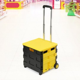 Cloud Foldable 42L Shopping Cart for Groceries Shopping Cart 2ea