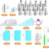 Kits de 150 Piezas Boquillas para Manga Pastelera,Cake Decoration Tool,Reutilizable