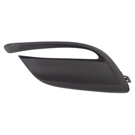 TRQ Front Left Fog Light Hole Cover Black Drivers Side Compatible with 2017-2018 Mazda 3 MA1038134 MA1038142