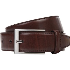 Linden Man Leather Belt Men/Belts Men's Cowhide Leather Convex XL 2 colours Mid Brown/Navy - 120 brown