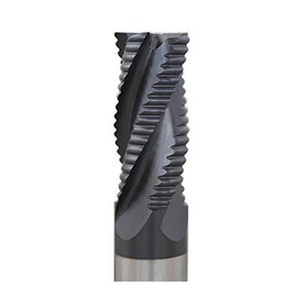 Accusize Industrial Tools M42 - Fresa de extremo de desbaste de 8% cobalto Tialn, 3/4 pulgadas por 3/4 pulgadas por 1-5/8 pulgadas de longitud, 1102-0034