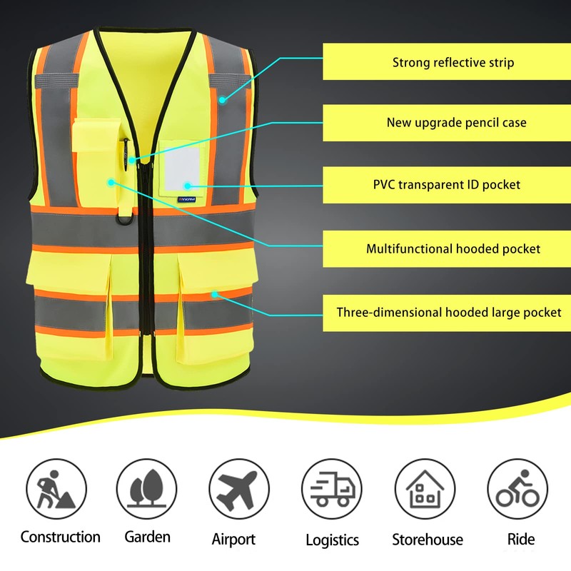 AYKRM Small Press survivor Safety Vest for Men Women Press