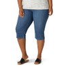 Lee womens Plus-size Relaxed-fit Denim Capri jean Pants, Soar, 20