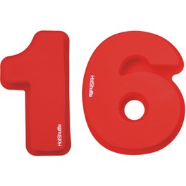HotShuffle Große 30cm Silikon Anzahl 16 Kuchenform Backen Geburtstag Jubiläum Geburtstagstorte