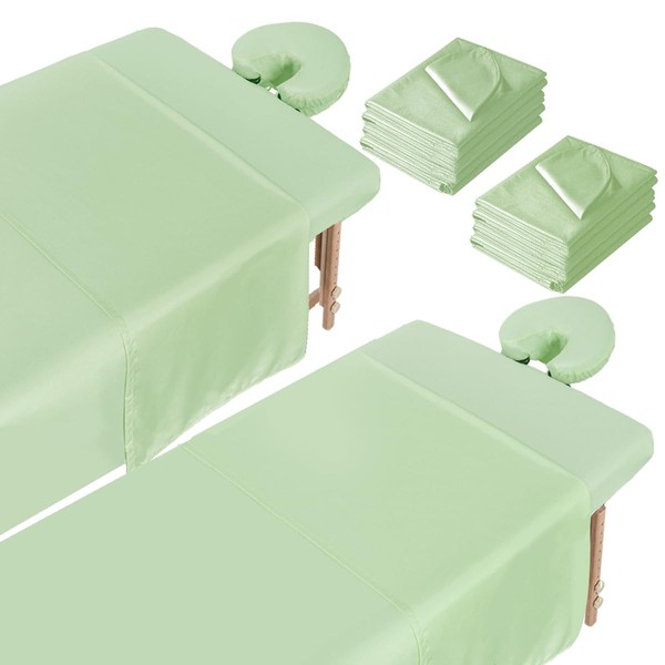2 Sets Microfiber Massage Table Sheets, 3 Piece Reusable Massage
