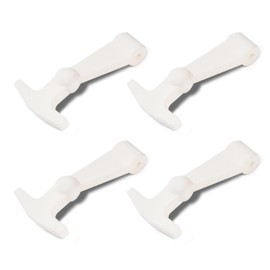 4Pack Cooler Latches Replacement for Yeti, RTIC Related Coolers,Premium Durable Rubber T- Latches Compatible with Yeti, RTIC Cooler Accessories (White)