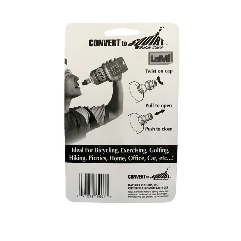 ConvertToSquirt Bottle Caps, Push Pull Water bottle Caps, 3 Pack