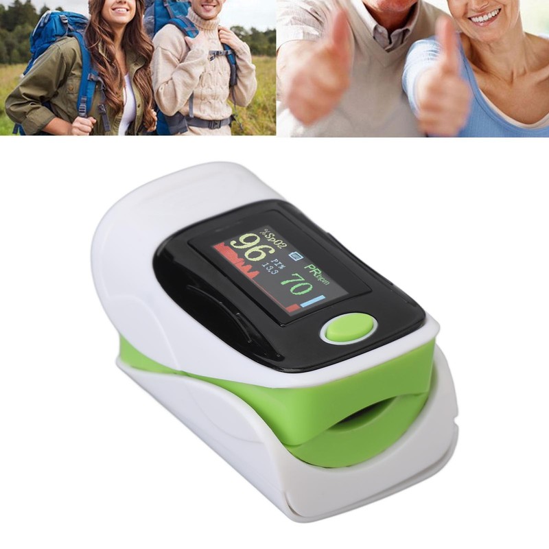 Fingertip Pulse Oximeter Adjustable Automatic Portable OLED Blood Oxygen Saturation