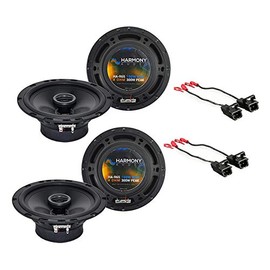 Harmony Audio Bundle Compatible with 1993-2002 Chevy Camaro (2) HA-R65 New Factory Speaker Replacement Upgrade Package with HA-724568 Factory Speaker Replacement Harness