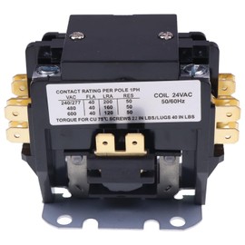 JZGRDN 2 Pole 40 Amp Condenser Contactor CONT2P025024VS CONT1P025024V B1360321