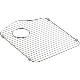 KOHLER 6483-ST Octave Left-Hand Sink Rack for Octave K-3842 and K-3843 Sinks, Stainless Steel 1.00 x 17.62 x 14.25 inches