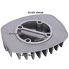 Double Cylinder Head, 2Pcs Durable Cast Aluminum Material Air Compressor