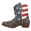 ROPER Womens American Beauty Distressed Round Toe Western Cowboy Boots