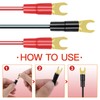 WINOMO 5 Pairs 4 Gauge Strip Spade Terminal Spade Fork