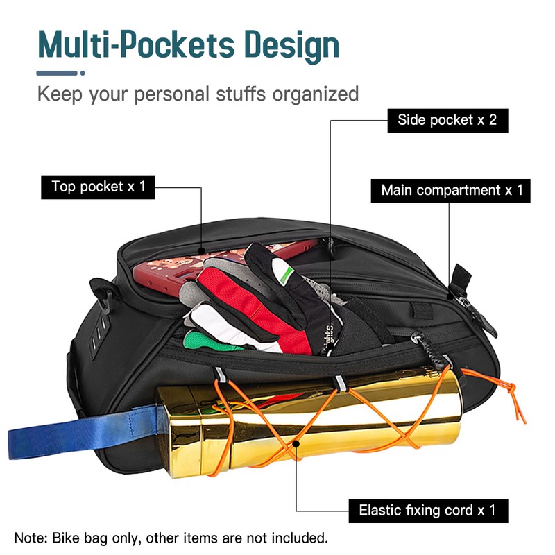 3-in-1 Bike Rack Bag Trunk Bag Waterproof Bicycle Rear Seat