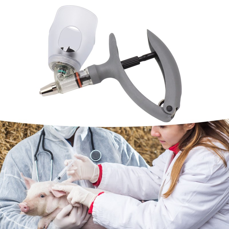 Livestock Syringe Adjustable Continuous Automatic Veterinary Syringe Gun for Cattle