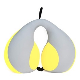 MOOB Kids Travel Pillow for Car Seat Kids U-Shape Travel Neck Pillow Support Children Stroller Pillow Grey Yellow
