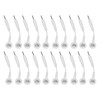 20Pcs Electrode Wires 2.0in Portable Replacement Button Electrode Lead Wires