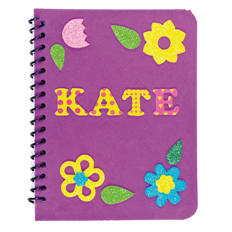 Baker Ross AF422 Capital Letters Foam Rubber Stickers with Patterns,