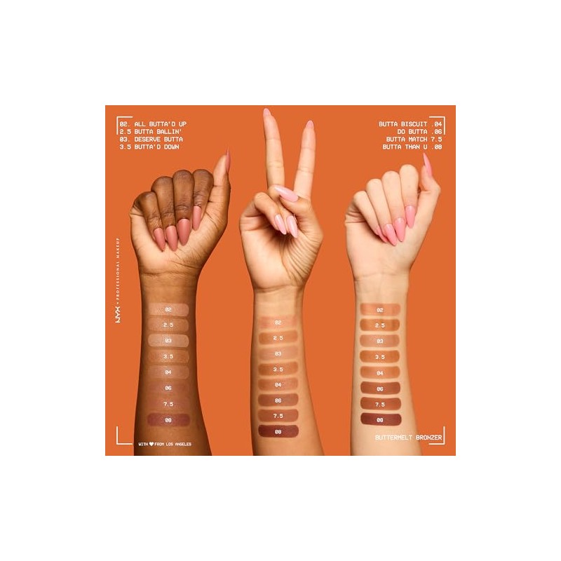 NYX Professional Makeup Bronzer Buttermelt Powder Bronzer, All Butta'd Up