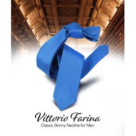 Vittorio Farina Classy Gemelos de satén sólido, Royal, Talla única