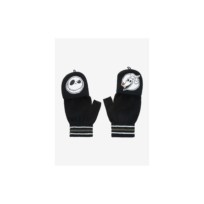 The Nightmare Before Christmas Jack & Zero Convertible Gloves MULTI