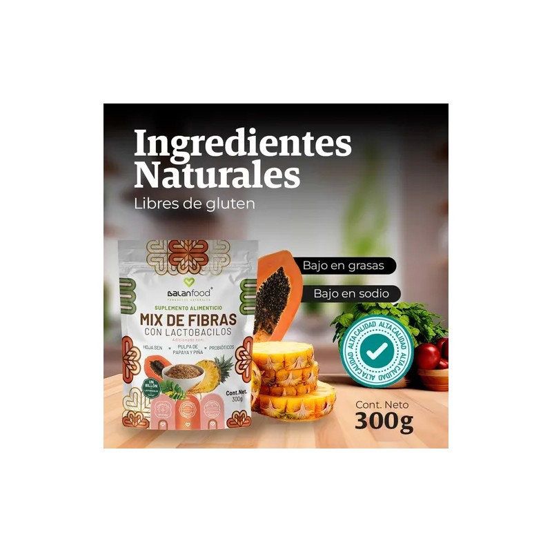 Fibra Lactobacilos | Detox Natural I Mix De Fibras