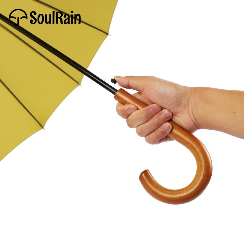 SoulRain 16 Ribs 48" Stick Umbrella Auto Open Solid Color