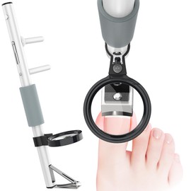 Long Handled Toenail Clippers 27.3" with Magnifier Easy Pedicure Tool