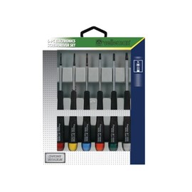 Velleman Präzisionsschraubendreherset, 6-teilig, Torx, Chrom-Vanadium, magnetisch, schwarz