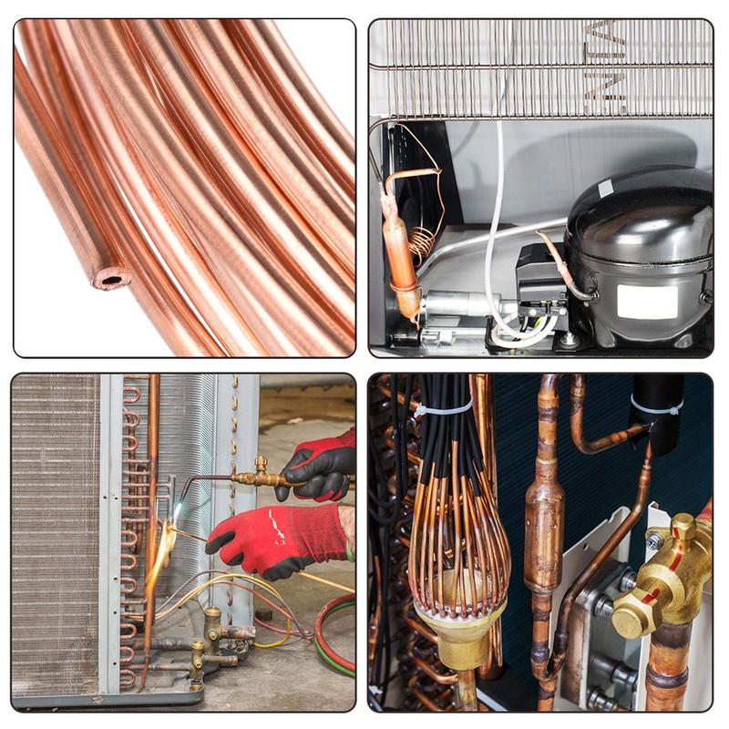 sourcing map Refrigeration Tubing 2mm OD x 1mm ID x