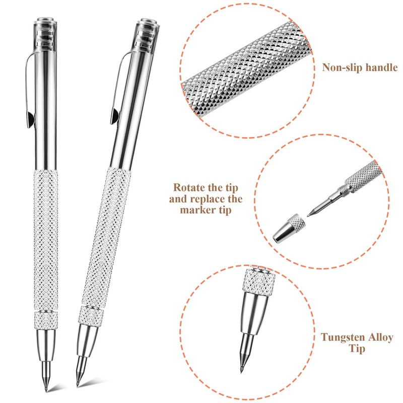Fyihoxi Tungsten Carbide Pen, Pack of 2 Scribing Needles, Carbide