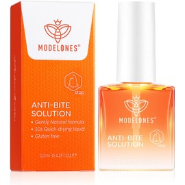 Modelones Nail Biting Treatment, No Bite Nail Polish, 12 ML Thumb Sucking Deterrent Stop Biting Nails Repair for Damaged Nails Quick-Drying Bitter Nail Polish