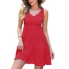 Women's Summer Tiered Sundress, V-Neck Sleeveless Ruffle Casual A-Line Beach